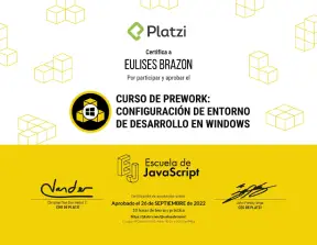 certificado prework windows