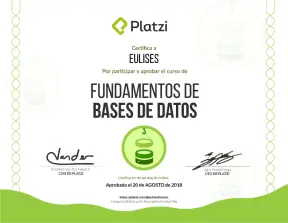 certificado bd